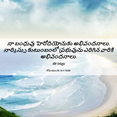 Picture 06 - రోమీయులకు 16:11 TELIRV - నా బంధువు - Bible Verse Picture