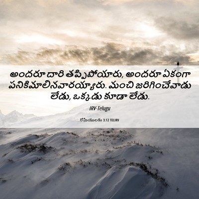Picture 06 - రోమీయులకు 3:12 TELIRV - అందరూ దారి - Bible Verse Picture