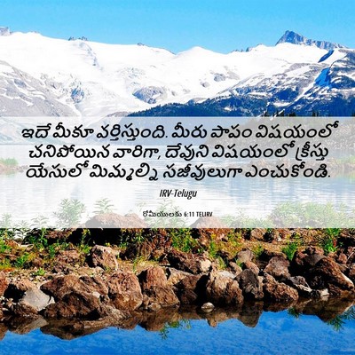 Picture 06 - రోమీయులకు 6:11 TELIRV - ఇదే మీకూ - Bible Verse Picture