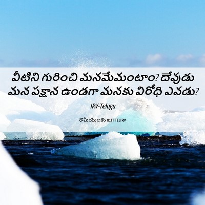 Picture 06 - రోమీయులకు 8:31 TELIRV - వీటిని గురించి - Bible Verse Picture