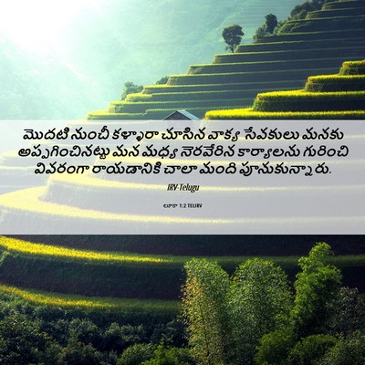 Picture 06 - లూకా 1:2 TELIRV - మొదటి నుంచీ - Bible Verse Picture