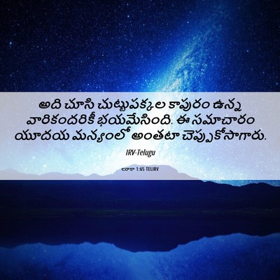 Picture 06 - లూకా 1:65 TELIRV - అది చూసి - Bible Verse Picture