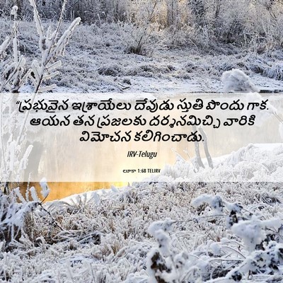 Picture 06 - లూకా 1:68 TELIRV - “ప్రభువైన - Bible Verse Picture
