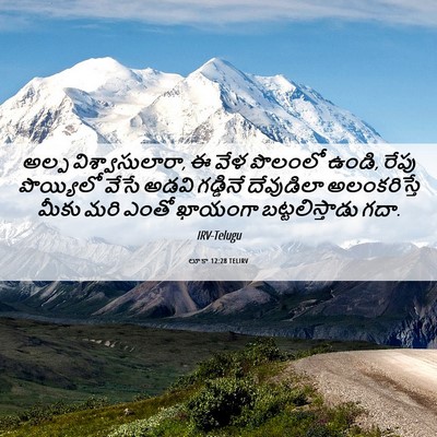 Picture 06 - లూకా 12:28 TELIRV - అల్ప - Bible Verse Picture