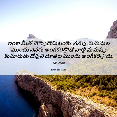 Picture 06 - లూకా 12:8 TELIRV - ఇంకా మీతో - Bible Verse Picture