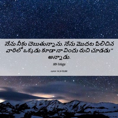 Picture 06 - లూకా 14:24 TELIRV - నేను నీకు - Bible Verse Picture