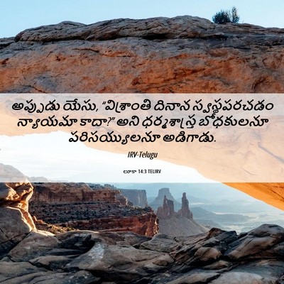 Picture 06 - లూకా 14:3 TELIRV - అప్పుడు యేసు, - Bible Verse Picture