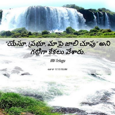 Picture 06 - లూకా 17:13 TELIRV - “యేసూ, ప్రభూ, మాపై - Bible Verse Picture