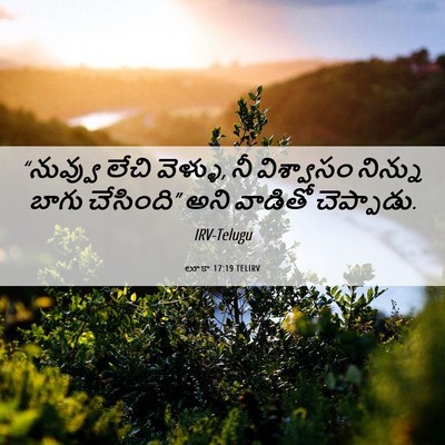 Picture 06 - లూకా 17:19 TELIRV - “నువ్వు లేచి - Bible Verse Picture