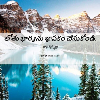 Picture 06 - లూకా 17:32 TELIRV - లోతు భార్యను - Bible Verse Picture