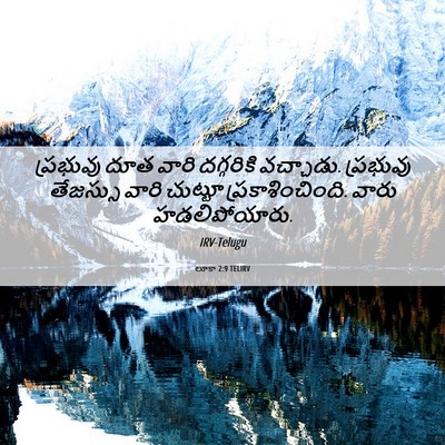 Picture 06 - లూకా 2:9 TELIRV - ప్రభువు దూత వారి - Bible Verse Picture