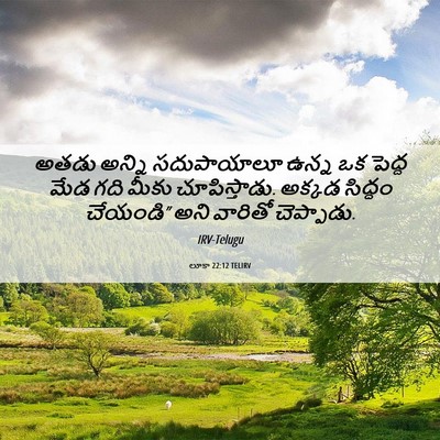 Picture 06 - లూకా 22:12 TELIRV - అతడు అన్ని - Bible Verse Picture