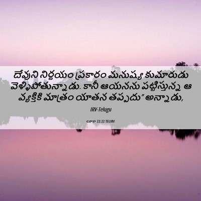 Picture 06 - లూకా 22:22 TELIRV - దేవుని నిర్ణయం - Bible Verse Picture