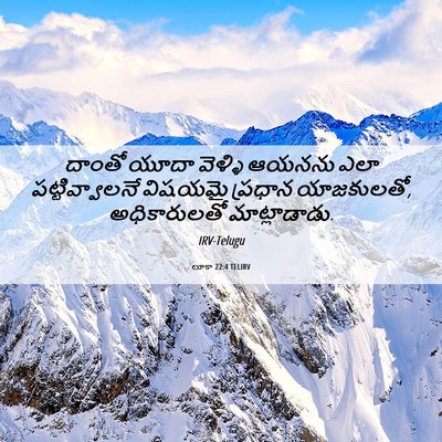 Picture 06 - లూకా 22:4 TELIRV - దాంతో యూదా వెళ్ళి - Bible Verse Picture