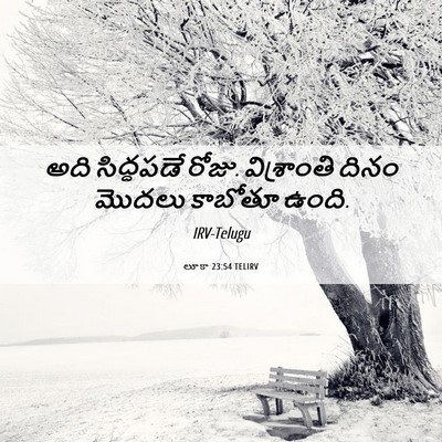 Picture 06 - లూకా 23:54 TELIRV - అది సిద్ధపడే రోజు. - Bible Verse Picture