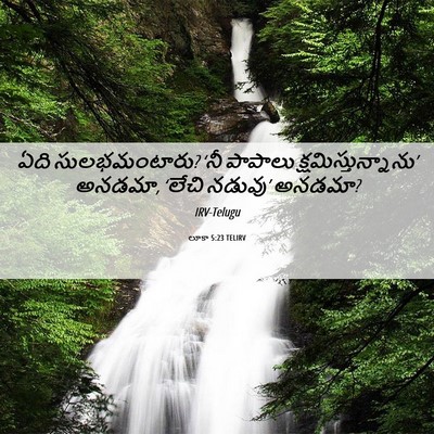 Picture 06 - లూకా 5:23 TELIRV - ఏది సులభమంటారు? - Bible Verse Picture