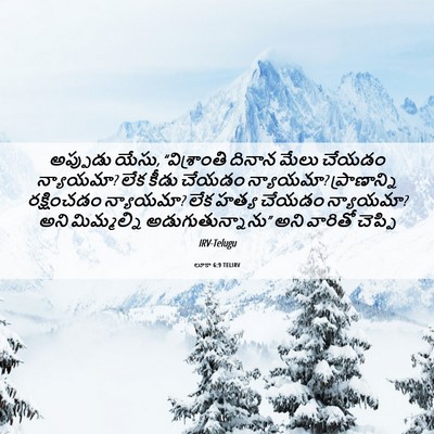 Picture 06 - లూకా 6:9 TELIRV - అప్పుడు యేసు, - Bible Verse Picture
