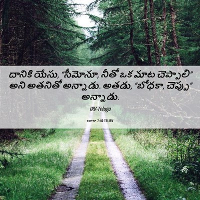Picture 06 - లూకా 7:40 TELIRV - దానికి యేసు, - Bible Verse Picture