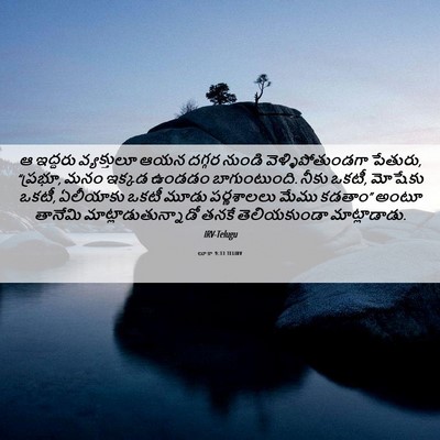 Picture 06 - లూకా 9:33 TELIRV - ఆ ఇద్దరు - Bible Verse Picture