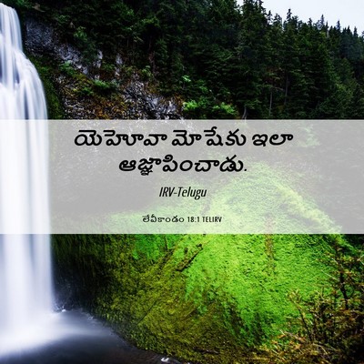 Picture 06 - లేవీకాండం 18:1 TELIRV - యెహోవా మోషేకు ఇలా - Bible Verse Picture