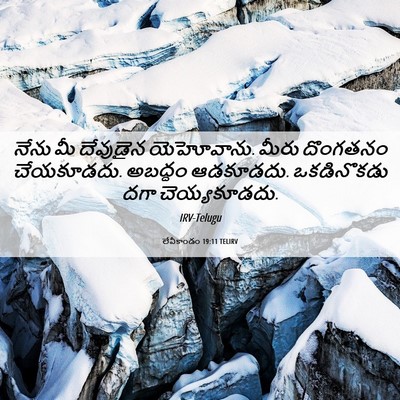 Picture 06 - లేవీకాండం 19:11 TELIRV - నేను మీ దేవుడైన - Bible Verse Picture