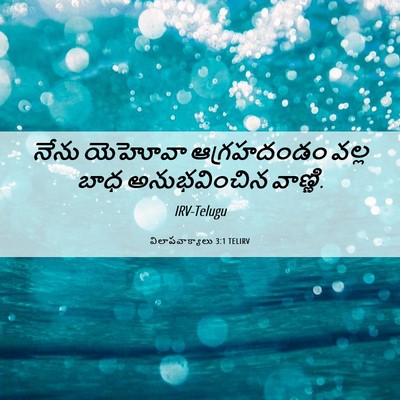 Picture 06 - విలాపవాక్యాలు 3:1 TELIRV - నేను యెహోవా - Bible Verse Picture