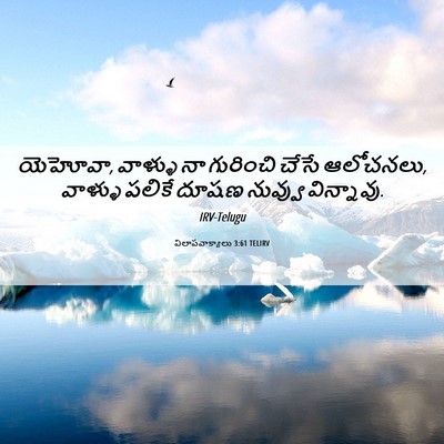 Picture 06 - విలాపవాక్యాలు 3:61 TELIRV - యెహోవా, వాళ్ళు నా - Bible Verse Picture
