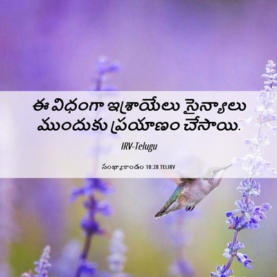 Picture 06 - సంఖ్యాకాండం 10:28 TELIRV - ఈ విధంగా - Bible Verse Picture