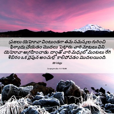 Picture 06 - సంఖ్యాకాండం 11:1 TELIRV - ప్రజలు యెహోవా - Bible Verse Picture