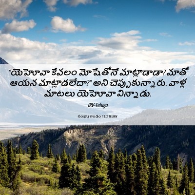 Picture 06 - సంఖ్యాకాండం 12:2 TELIRV - “యెహోవా కేవలం - Bible Verse Picture