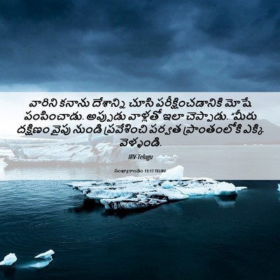 Picture 06 - సంఖ్యాకాండం 13:17 TELIRV - వారిని కనాను - Bible Verse Picture