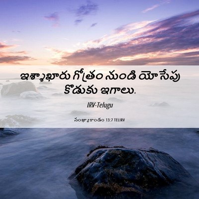 Picture 06 - సంఖ్యాకాండం 13:7 TELIRV - ఇశ్శాఖారు గోత్రం - Bible Verse Picture