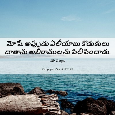 Picture 06 - సంఖ్యాకాండం 16:12 TELIRV - మోషే అప్పుడు - Bible Verse Picture