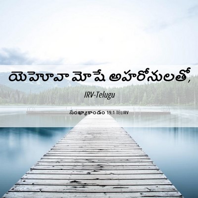 Picture 06 - సంఖ్యాకాండం 19:1 TELIRV - యెహోవా మోషే - Bible Verse Picture
