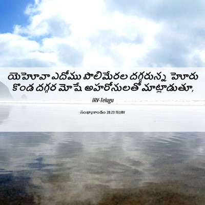 Picture 06 - సంఖ్యాకాండం 20:23 TELIRV - యెహోవా ఎదోము - Bible Verse Picture
