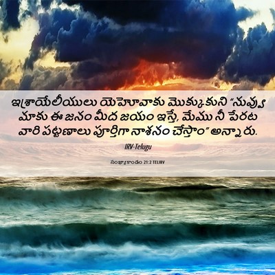 Picture 06 - సంఖ్యాకాండం 21:2 TELIRV - ఇశ్రాయేలీయులు - Bible Verse Picture