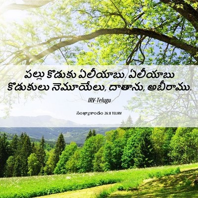 Picture 06 - సంఖ్యాకాండం 26:8 TELIRV - పల్లు కొడుకు - Bible Verse Picture