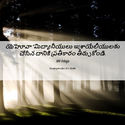 Picture 06 - సంఖ్యాకాండం 31:1 TELIRV - యెహోవా - Bible Verse Picture