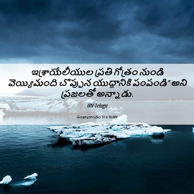 Picture 06 - సంఖ్యాకాండం 31:4 TELIRV - ఇశ్రాయేలీయుల - Bible Verse Picture