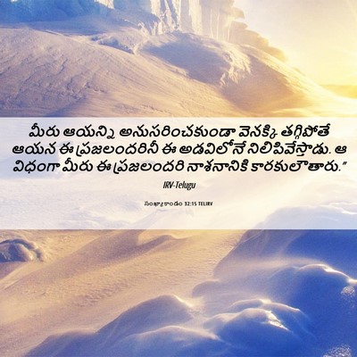 Picture 06 - సంఖ్యాకాండం 32:15 TELIRV - మీరు ఆయన్ని - Bible Verse Picture