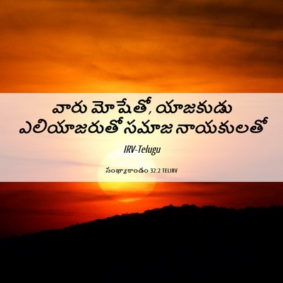 Picture 06 - సంఖ్యాకాండం 32:2 TELIRV - వారు మోషేతో, - Bible Verse Picture