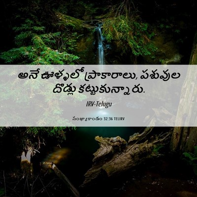 Picture 06 - సంఖ్యాకాండం 32:36 TELIRV - అనే ఊళ్ళలో - Bible Verse Picture