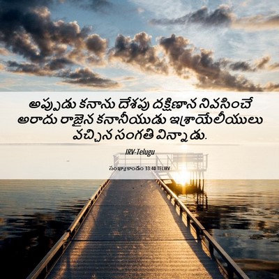 Picture 06 - సంఖ్యాకాండం 33:40 TELIRV - అప్పుడు కనాను - Bible Verse Picture