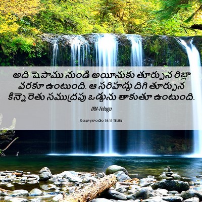 Picture 06 - సంఖ్యాకాండం 34:11 TELIRV - అది షెపాము నుండి - Bible Verse Picture