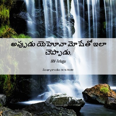 Picture 06 - సంఖ్యాకాండం 34:16 TELIRV - అప్పుడు యెహోవా - Bible Verse Picture