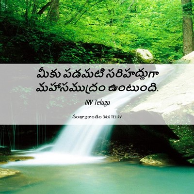 Picture 06 - సంఖ్యాకాండం 34:6 TELIRV - మీకు పడమటి - Bible Verse Picture