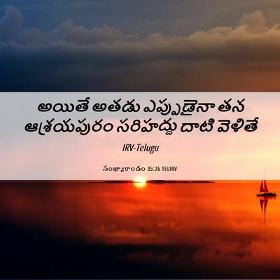 Picture 06 - సంఖ్యాకాండం 35:26 TELIRV - అయితే అతడు - Bible Verse Picture