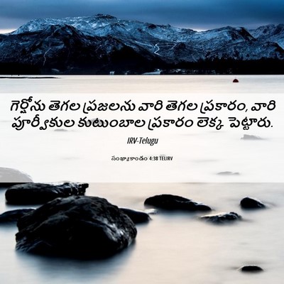 Picture 06 - సంఖ్యాకాండం 4:38 TELIRV - గెర్షోను తెగల - Bible Verse Picture