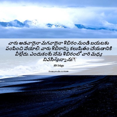 Picture 06 - సంఖ్యాకాండం 5:3 TELIRV - వారు ఆడవారైనా - Bible Verse Picture