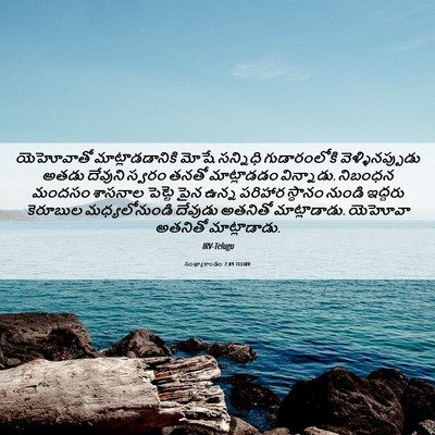 Picture 06 - సంఖ్యాకాండం 7:89 TELIRV - యెహోవాతో - Bible Verse Picture